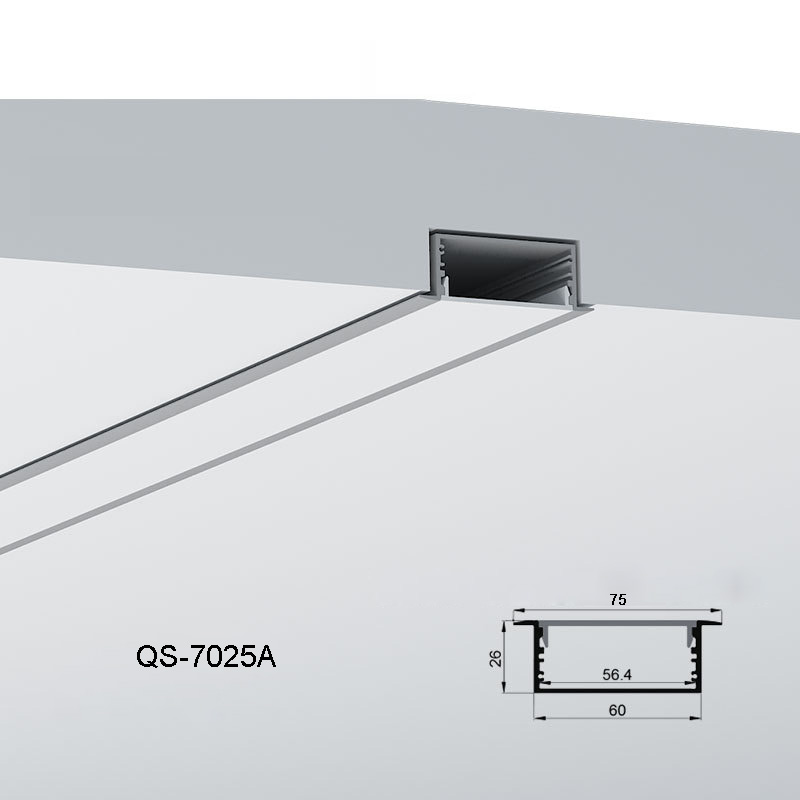 Recessed Aluminum Channel For LED Strip Lighting With 56mm Inner Width